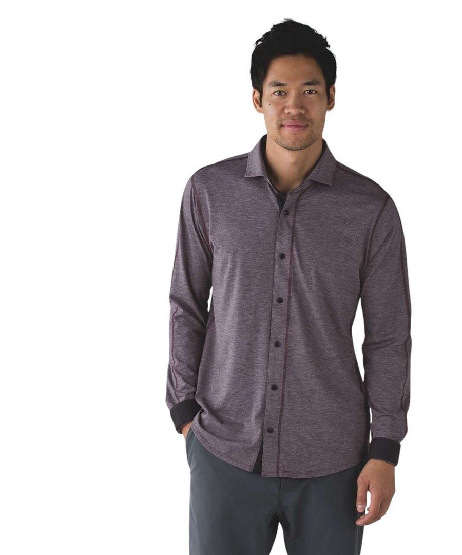 Lululemon Shirt (Category: Formal Shirts) located in Cebu City. Submitted by lottaloots.ceb14 (Listing ID 1468241717, Image 2). Description: Lululemon Shirt In excellent condition No issues Size L Dimensions: 20.5x27 Color rate: 9.9/10 750 + Shipping fee Location: Cebu.