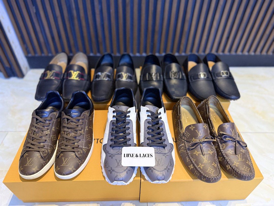LV LOAFERS & SNEAKERS (Category: Sneakers & Footwear) located in Cavite. Submitted by luxenlaces (Listing ID 1468225883, Image 1). Description: Price starts at 14,500 and up 💯 Authentic Money back guaranteed! ✅ Meet ups & delivery ✅Cash on delivery thru LBC or JRS FB - Luxe and Laces IG - luxxe_n_laces 📩 DM for orders & inquiries.