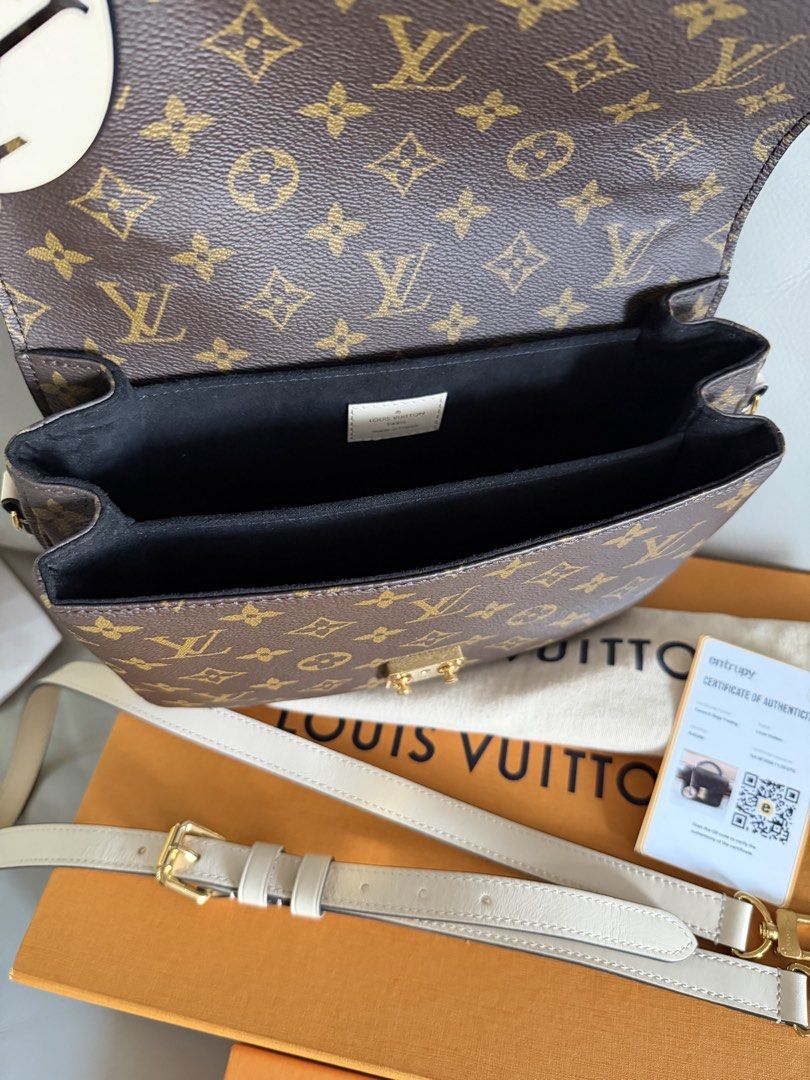 LV METIS- LIMITED EDITION (Category: Cross-body Bags) located in Makati City. Submitted by lambogirl (Listing ID 1468188660, Image 3). Description: ✔️ This is a Louis Vuitton Monogram Braided Pochette Métis (Crème/Beige edition), a limited-edition variation of the classic Pochette Métis. ✔️Rank S- excellent condition ✔️Microchipped-comes complete ✔️Free shipping or Pick up (Makati).