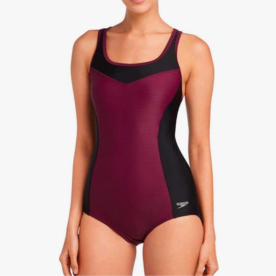 (M) SPEEDO Conservative Ultraback One Piece Swimsuit (Category: Bikinis & Swimsuits) located in Manila. Submitted by sunnyfloshop (Listing ID 1468200998, Image 2). Description: no flaw 🍃Medium 🍃Padded 🍃Full butt coverage.