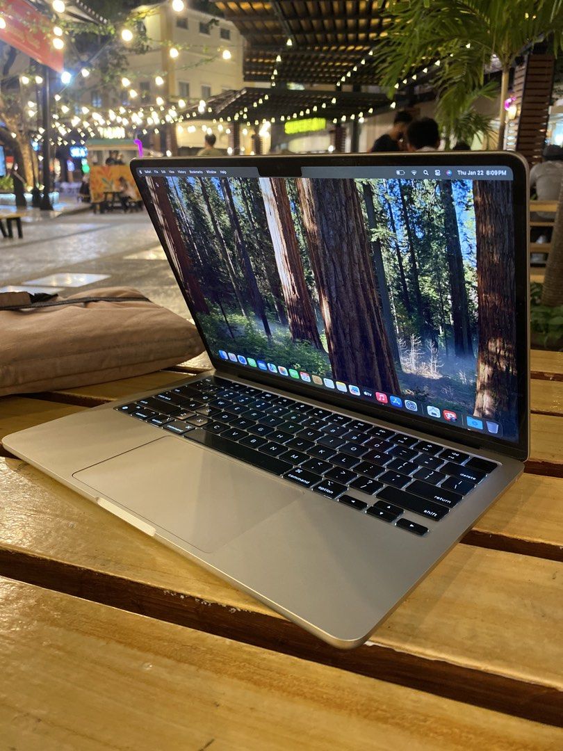 Macbook air m2 8gb 256ssd (Category: Laptops & Notebooks) located in Manila. Submitted by ayamindalano (Listing ID 1468271156, Image 3). Description: Macbook air m2 2022 M2 chip 8gb ram 256ssd Starlight color No scratches No dents Only issue is small tiny dot sa screen Inclusion Orig charger Pouch for mac Pouch for charger Can do meet up around manila Can do cop via lbc Still negotiable .
