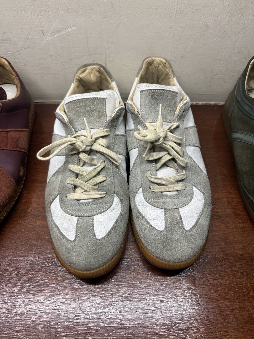 Maison Margiela Gats (Category: Sneakers) located in Quezon City. Submitted by Luiii (Listing ID 1468200831, Image 1). Description: Well loved pair of Margiela Replica German Army Trainers. Rare half size. Fits 9-10 us. Condition is decent. Pair could use some cleaning, but lots of life still. No original insoles, just an alternative. Nego lets talk #gats #margiela #mmm .