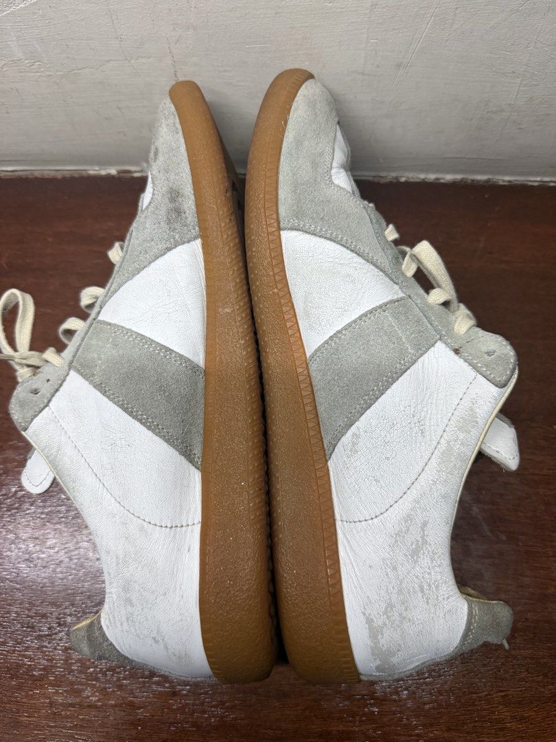 Maison Margiela Gats (Category: Sneakers) located in Quezon City. Submitted by Luiii (Listing ID 1468200831, Image 3). Description: Well loved pair of Margiela Replica German Army Trainers. Rare half size. Fits 9-10 us. Condition is decent. Pair could use some cleaning, but lots of life still. No original insoles, just an alternative. Nego lets talk #gats #margiela #mmm .