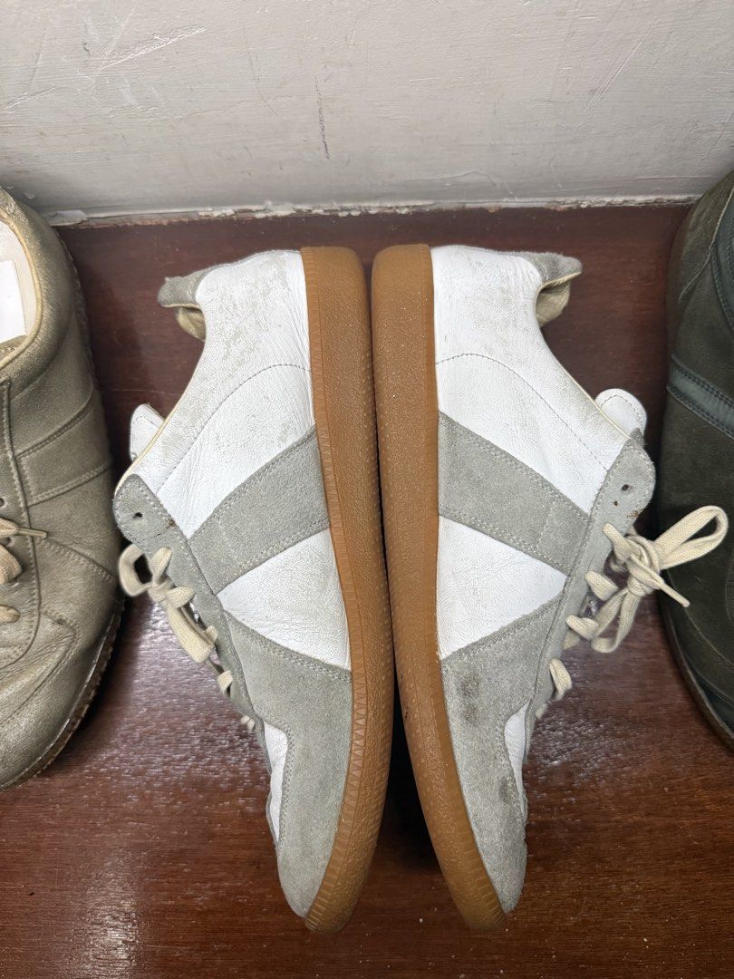 Maison Margiela Gats (Category: Sneakers) located in Quezon City. Submitted by Luiii (Listing ID 1468200831, Image 2). Description: Well loved pair of Margiela Replica German Army Trainers. Rare half size. Fits 9-10 us. Condition is decent. Pair could use some cleaning, but lots of life still. No original insoles, just an alternative. Nego lets talk #gats #margiela #mmm .
