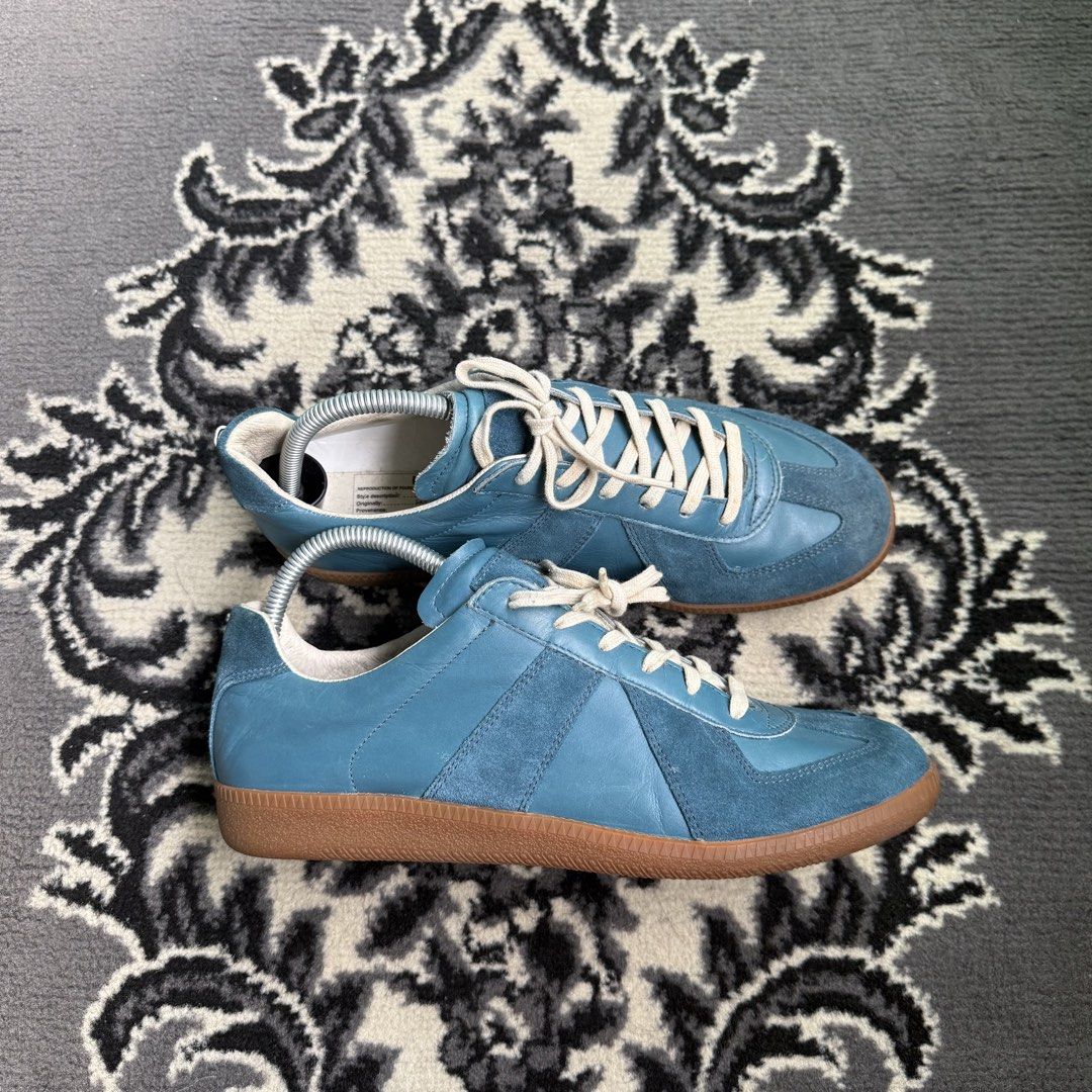 Maison Margiela Gats Teal (Category: Casual Shoes) located in Quezon City. Submitted by jawnzslayer (Listing ID 1468088626, Image 1). Description: maison margiela gats teal no box, pair only size 41 can fit 8-8.5 lightly worn condition .