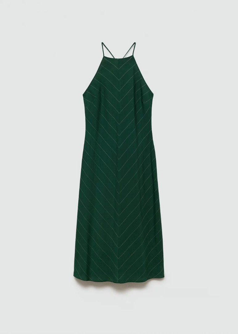 Mango halter neck dress (Category: Dresses) located in Pasay City. Submitted by castoff.clothing (Listing ID 1468189182, Image 3). Description: Halter neck dress Brand: Mango Size:Small IN VERY GOOD CONDITION ❤️.