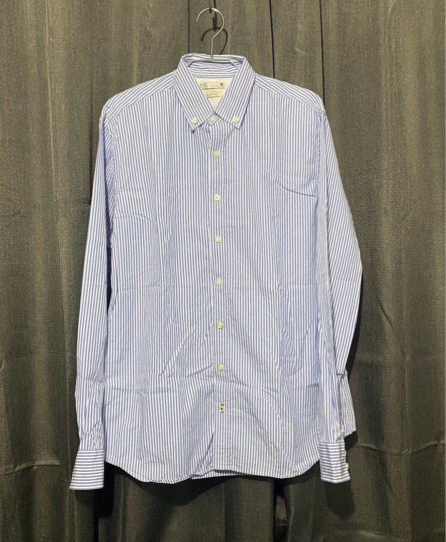 Mango Polo (Category: Formal Shirts) located in Mandaluyong City. Submitted by aiztyle (Listing ID 1468080924, Image 1). Description: H.E. By Mango Slim Fit Men’s Polo Medium on tag Measurement: Chest 21” Length 29” Super SALE Php300.00 only.