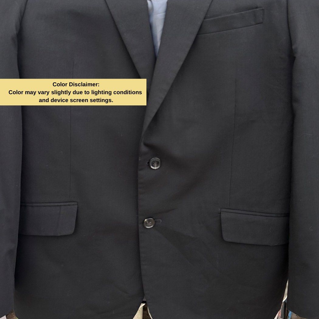 Marks & Spencer Black Wool Rich Blend Suit Blazer Size Medium (Category: Coats, Jackets and Outerwear) located in Baguio. Submitted by lctrendz (Listing ID 1468102337, Image 2). Description: Product Description Wool rich blend suit jacket blazer. Notch lapels, two-button front closure, welt chest pocket, and flap front pockets. Fully lined. Listing Details Brand: Marks & Spencer (M&S Collection - Performance) Color: Black Condition: Excellent Siz