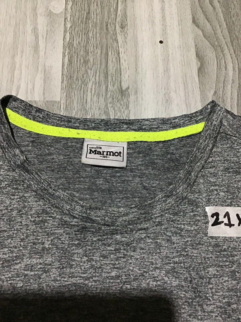 Marmot Grey Quickdry T-Shirt (Category: Tshirts & Polo Shirts ) located in Davao. Submitted by ljay.thriftedfinds (Listing ID 1468242820, Image 3). Description: Marmot Grey Quickdry T-Shirt Size large Excellent condition No issue 300 add shipp.