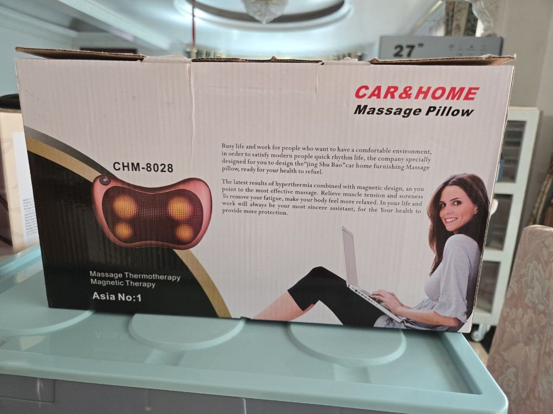 Massage pillow (Category: Massage Devices) located in Makati City. Submitted by melissa12345 (Listing ID 1468061973, Image 2). Description: Brandnew item sealed item 👉Read me 1st 📍Brand new 💯 📍Items on hand ❌ No COD 🏦 MOP bpi/bdo/GCash/maya 📍No return no exchange 📍Payment 1st before delivery 💰Cashless transaction at this moment. ,.