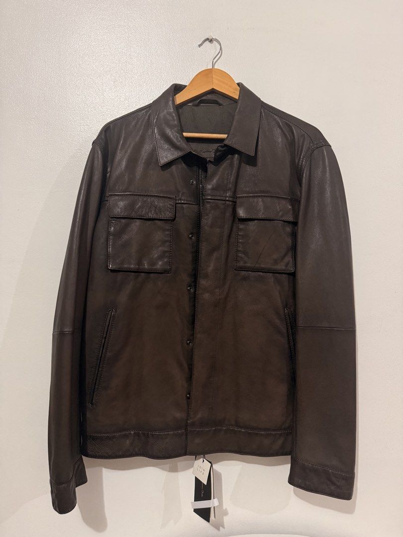 MASSIMO DUTTI — 100% ORIGINAL LEATHER (Category: Coats, Jackets and Outerwear) located in Quezon City. Submitted by boldfox-1c7f (Listing ID 1468190755, Image 1). Description: massimo dutti — personal jacket 22k original price, still with tag. selling for 17k, slightly negotiable. willing to send more pictures for authentication. preferrably meet up for sure buyers and for faster/safer transactions..