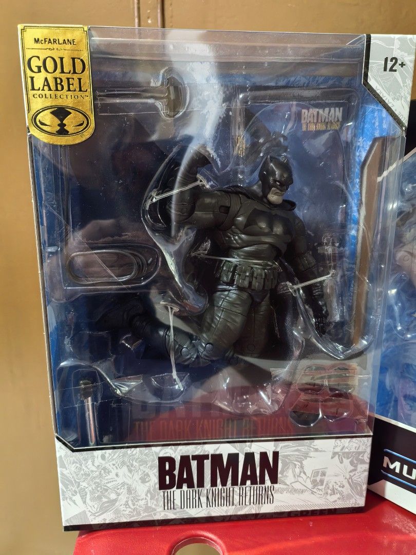 McFarlane The Dark Knight Returns Set (Category: Action & Battle Toys) located in Marikina City. Submitted by elbrycollection (Listing ID 1468079573, Image 2). Description: Please READ first before sending me messages Selling the set for 2.5K TDKR Cover Recreations Batman MIB TDKR Robin KLB WYSIWYG Location Marikina City Payment first basis Shipping will be arranged by buyer Thank you for looking 😊.