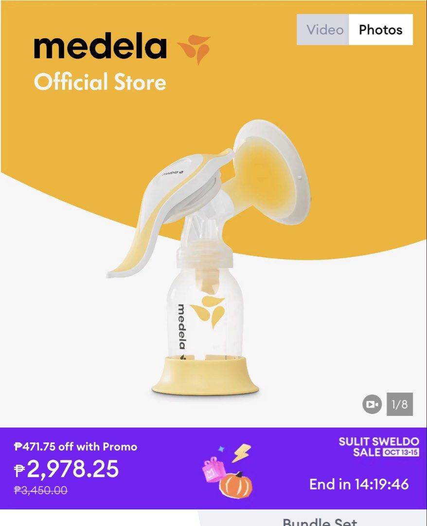 Medela Harmony Manual Breast Pump (Category: Breastfeeding & Bottle Feeding) located in Silang. Submitted by graceiixiv (Listing ID 1468074777, Image 2). Description: - Authentic Medela Harmony manual breast pump - Includes pump mechanism, collection bottle with stand, funnel, original box, and manual - Easy to take apart, wash, and reassemble - Condition: Excellent, well-maintained.