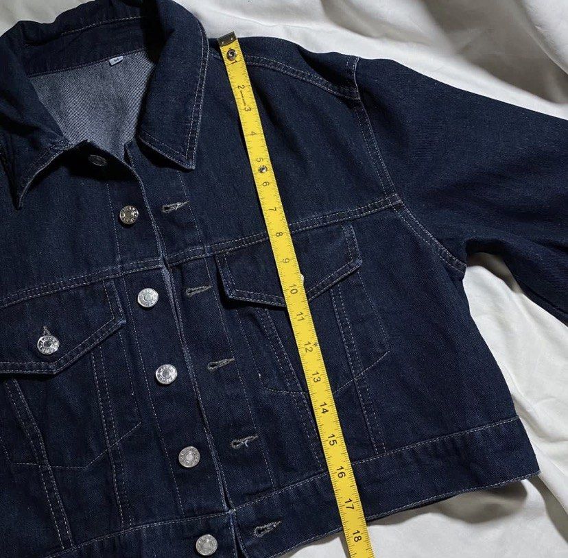 [Medium] Shein Dark Wash Cropped Denim Jacket (Category: Coats, Jackets and Outerwear) located in Quezon City. Submitted by miss.mahalaga (Listing ID 1468191793, Image 3). Description: 📍 Location: Novaliches, QC 📦 Delivery: Lalamove / J&T 💸 Payment: GCash / GoTyme / MariBank 📌 KINDLY READ 📌 • Make an offer if interested • Available until marked as SOLD • No cancellations, returns, or refunds • Ask before buying — what you see is what you get