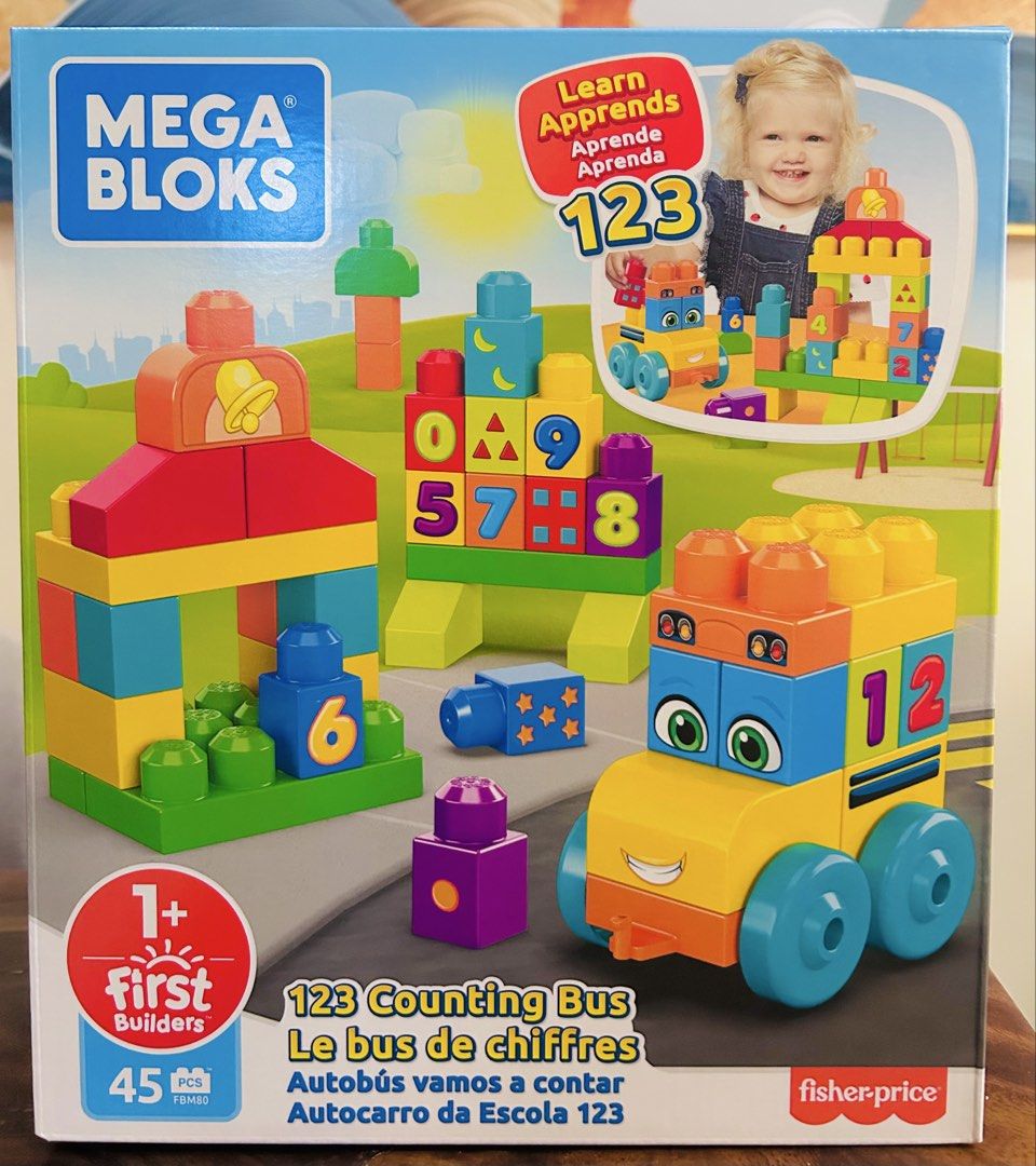 Mega Bloks Building Basics 123 Counting Bus, 45 Pieces (Category: Lego & Building Sets) located in Paranaque City. Submitted by kids_league_ph (Listing ID 1468108393, Image 1). Description: ✔️Brand new ✔️Guaranteed Original ✔️Mint packaging (giftable box) ✔️Makes a perfect Christmas or birthday gift to Toddlers Product descriptions Learn numbers and math with this friendly yellow school bus! It’s a school-day adventure for your little one when th