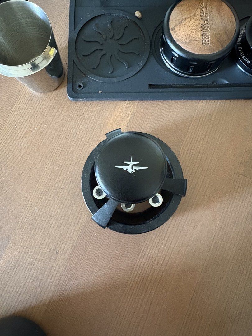 MHW-3BOMBER Coffee Needle Distributor WDT Tool (Category: Coffee Machines & Makers) located in Manila. Submitted by jacko.rodulfa (Listing ID 1468085917, Image 2). Description: - Brand: MHW-3BOMBER - Color: Matte Black - Type: Rotating espresso coffee needle distributor / WDT tool - Material: Sturdy metal build with branded ring - Feature: Smooth rotating mechanism with multiple fine needles to effectively break up coffee clumps - Handle: Ergonom