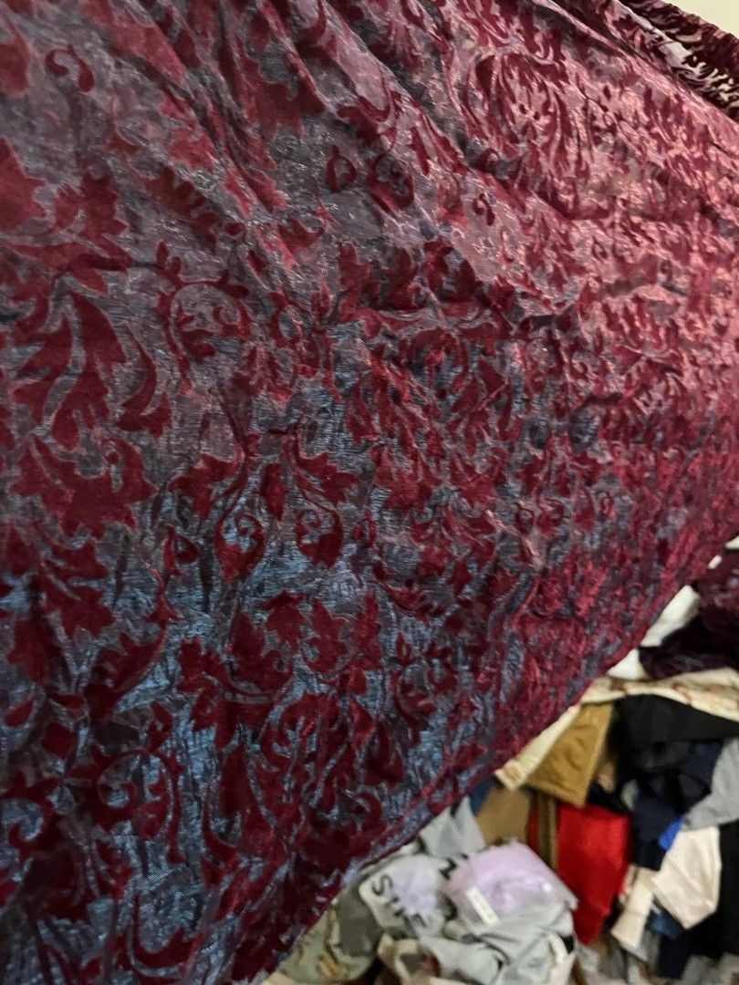Middle Eastern crushed velvet damask curtain (Category: Carpets, Mats & Flooring) located in Quezon City. Submitted by michypeachyy1 (Listing ID 1468257548, Image 2). Description: 2000 plus shipping 2 PCs only.