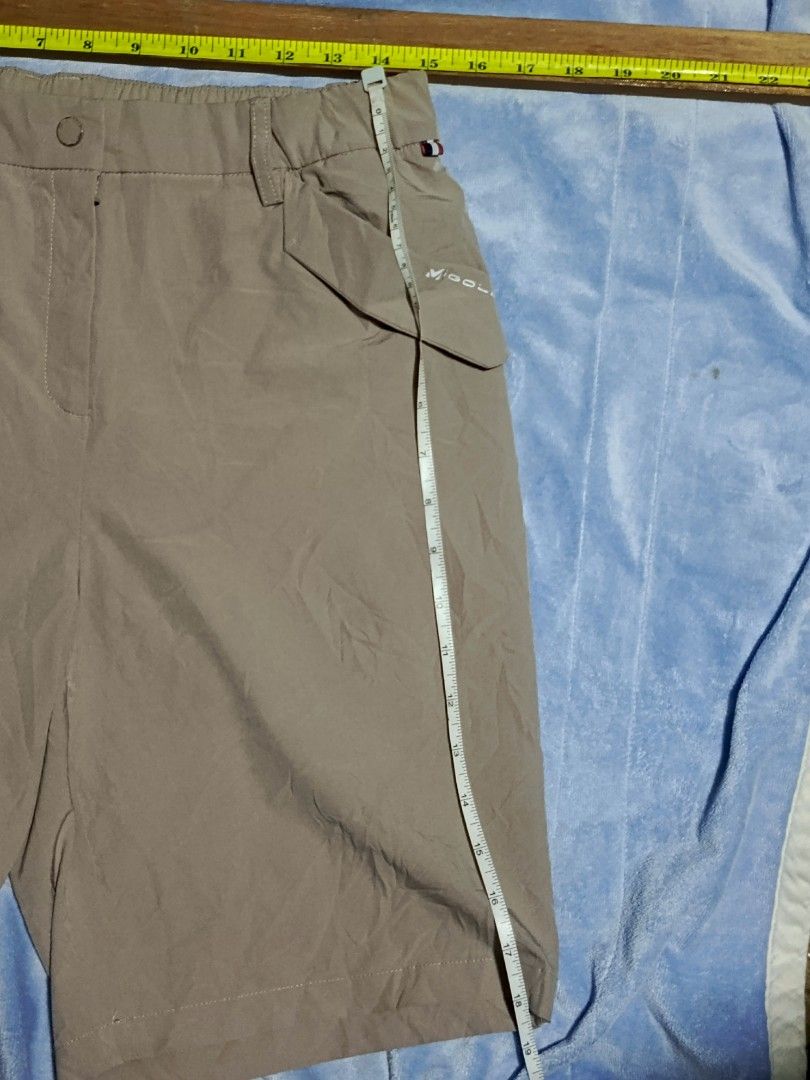 Millet Golf Beige Shorts Size 79 (Category: Shorts) located in City of Isabela. Submitted by warmbird.d06e6f (Listing ID 1468152746, Image 2). Description: - Brand/Model: Millet Golf Shorts - Color: Beige - Size: 79 - Waist: Elastic with button and zipper fly - Pockets: Front angled flap pockets and back welt pockets - Material: Lightweight and breathable - Condition/Fit: Great for golf or casual days (measurements in photos).