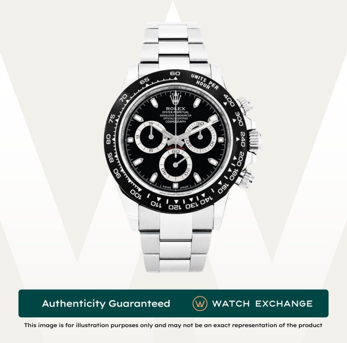 [Mint] Rolex Daytona Godzilla Oyster 116500LN 116500 Black Dial Z29657 Mar 2023 (Category: Watches) located in Singapore. Submitted by watchexchange.sg (Listing ID 1468154751, Image 1). Description: [Mint] Rolex Daytona Godzilla Oyster 116500LN 116500 Black Dial Z29657 Mar 2023 Price: $34,300 Brand: Rolex Model: 116500LN Condition: Mint Dial: Black Case Diameter: 40mm Material: Stainless Steel Original Box: Yes Original Cert/Papers: Yes Dated: Ma