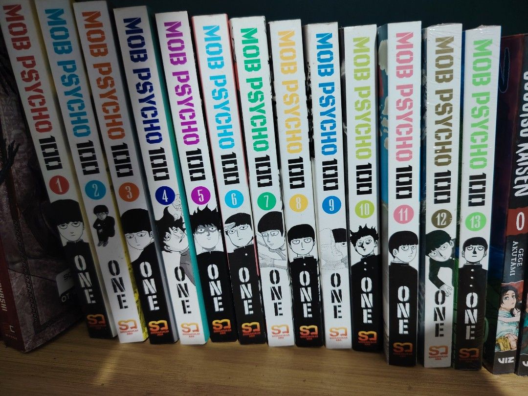 Mob psycho 100 vol. 1 to 13 (Category: Comics & Manga) located in Iloilo. Submitted by bhogz23 (Listing ID 1468064859, Image 1). Description: 🔥 Mob Psycho 100 Manga Vol. 1–13 Complete Set | TAKE ALL 🔥 Looking for an awesome addition to your manga collection? 👀 Don't miss this chance to own Mob Psycho 100 Volumes 1–13 in one bundle! Perfect for fans of ONE's iconic series, manga collectors, or anyone who wants to experience Shigeo “Mob” Kageyam