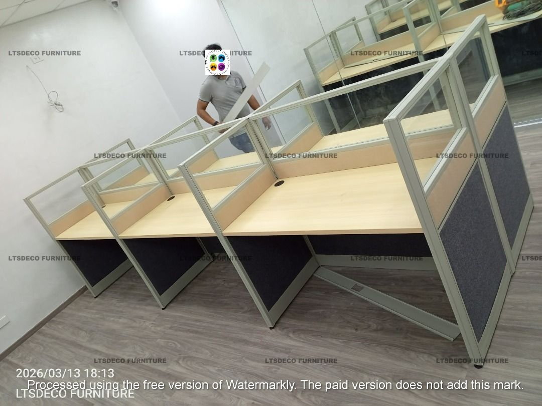 modular tables office partition workstation table furnitures (Category: Office Furniture & Fixtures) located in Caloocan City. Submitted by cheska.ltsdeco (Listing ID 1468078044, Image 1). Description: 👉Are you looking for WORKSTATION, MODULAR CUBICLES OFFICE PARTITION, and OFFICE FURNITURE SUPPLIER? LTSDECO Furniture, is direct supplier, manufacturer, and trusted provider of high quality, affordable and durable modular office divider partition,