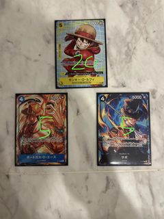 Monkey D. Luffy, Portgas D. Ace, Sabo Secret Rare, Toys & Collectibles ...
