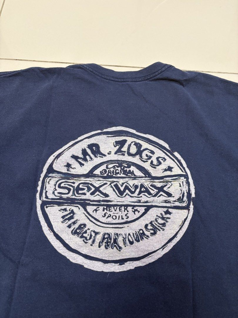 Mr. Zogs S*x Wax Tee Shirt (Category: Tshirts & Polo Shirts ) located in Mandaluyong City. Submitted by archivesbykesh (Listing ID 1468220190, Image 3). Description: Authentic Size Large Issue : Pinhole (see photos attached) .