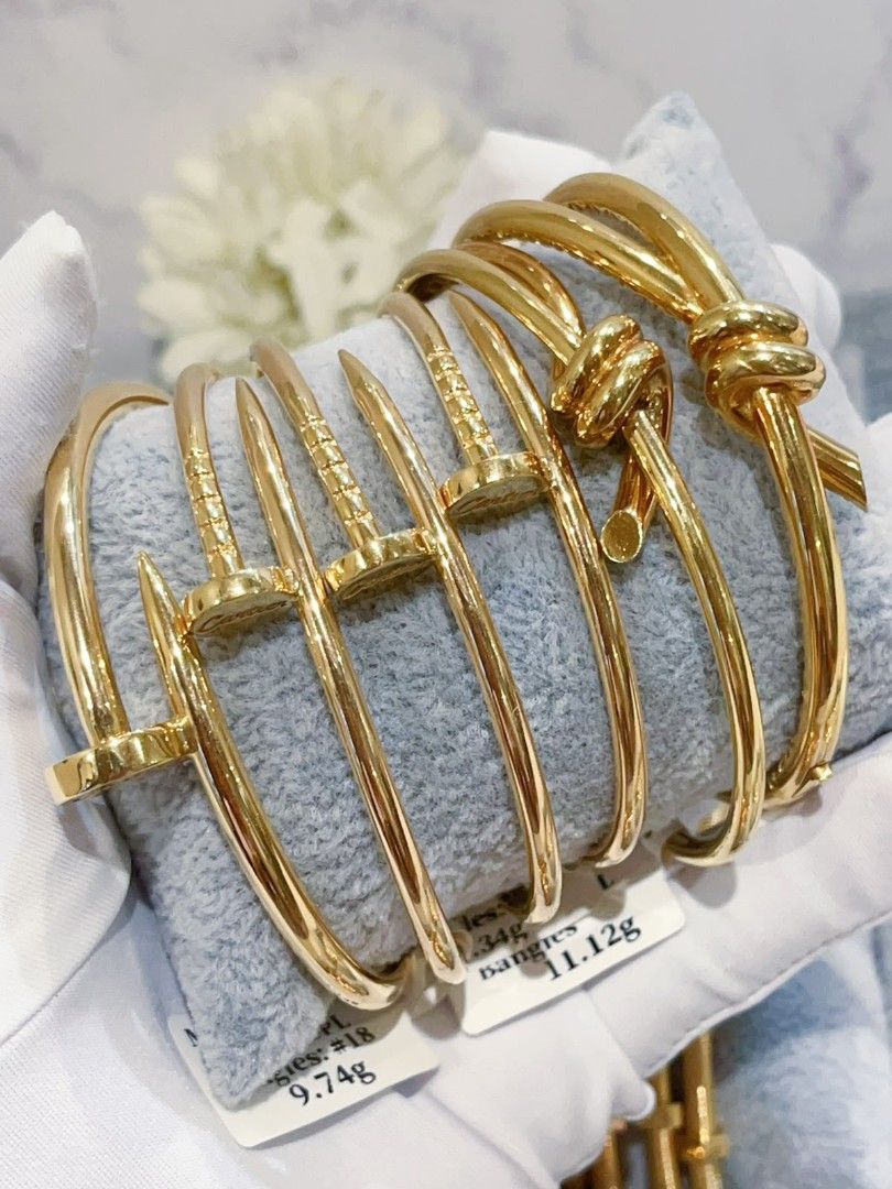 nail bangles headlock 18k japan gold (Category: Bracelets) located in Manila. Submitted by primejewelry (Listing ID 1468068008, Image 2). Description: .
