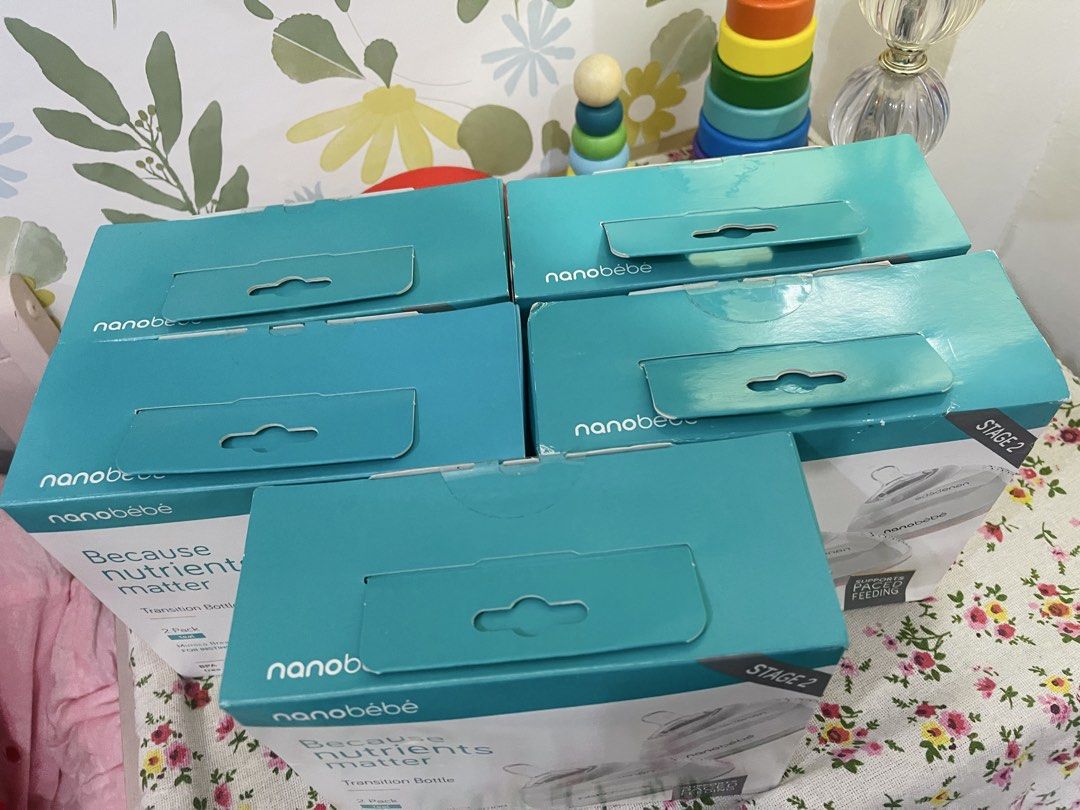 Nanobèbè feeding bottles 8oz / 240ml (Category: Breastfeeding & Bottle Feeding) located in Quezon City. Submitted by zippy123 (Listing ID 1468129821, Image 2). Description: Restock🫰🏻 to mommas here na hindi makapag work dahil ayaw ni baby mag feed sa bottle, ito na hinahanap mo momma! Super soft and elastic ng teats (tsupon) literal na breast like mommy talaga!🤱 grabe sobrang mura lang satin, check mo sa sm retail price nito ma 💰 Nanobébé Tra