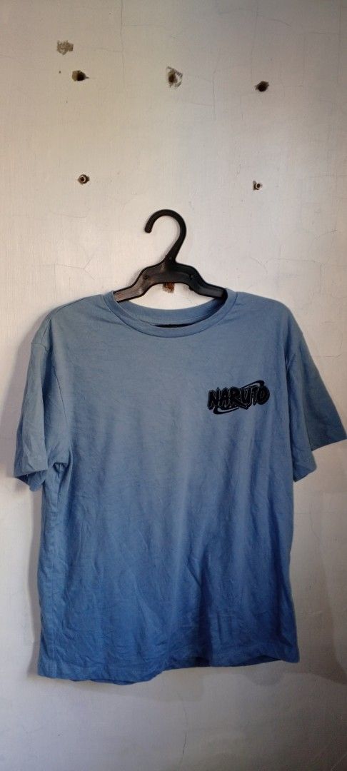 Naruto Anime Blue Graphic T-Shirt (Category: Tshirts & Polo Shirts ) located in Manila. Submitted by ezekislacl02490 (Listing ID 1468283248, Image 1). Description: - Color: Light blue - Design: Small black Naruto logo on the chest; large Naruto Uzumaki graphic with line art and Japanese text on the back - Fit & Style: Short sleeves, crew neck - Material: Comfortable, breathable cotton - Condition: Brand new / Excellent quality - Mode of Payment: 