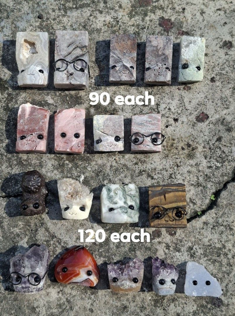 Natural stone groot (Category: Precious Stones) located in Cavite. Submitted by eunha.fnds (Listing ID 1468064647, Image 1). Description: TAKE ALL 18 PCS 1200.00 TAKE ALL [90pesos] 450.00 TAKE ALL [120pesos] 900.00 OPEN FOR BUNDLE NO COD J&T /LALAMOVE PICK UP GCASH / BANK.