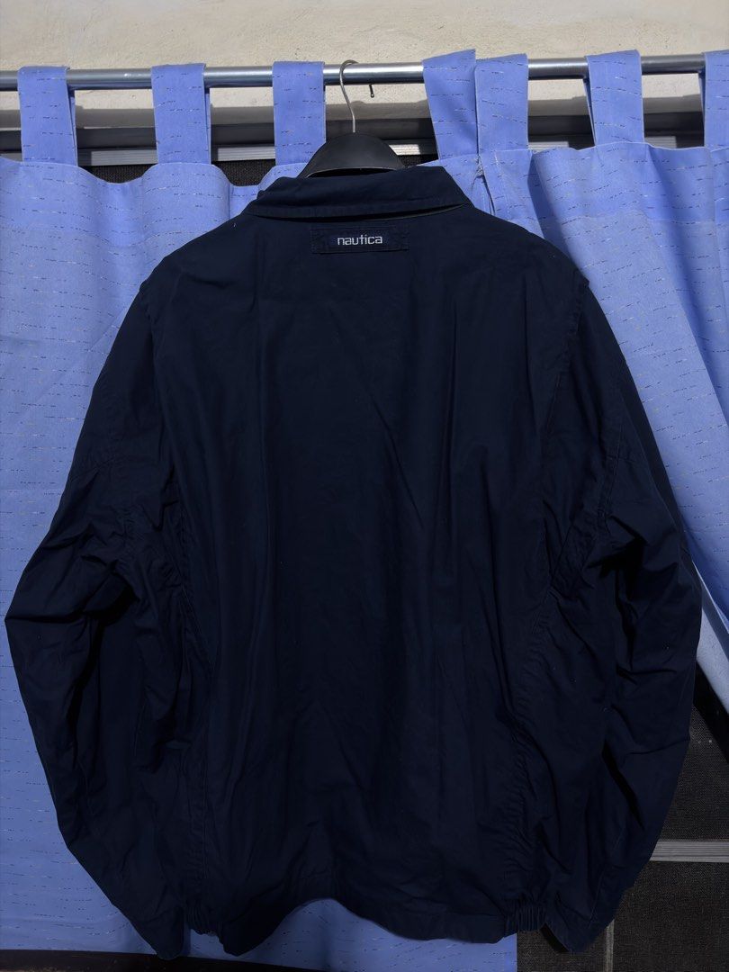 Nautica Reversible Harrington Jacket (Category: Coats, Jackets and Outerwear) located in Makati City. Submitted by sphn4nr (Listing ID 1468188300, Image 2). Description: Vintage Nautica Reversible Harrington Jacket (From my Personal Collection) Color: Navy Blue and Green Size on Tag: XXL Dimensions: 23x27 Price is slightly negotiable MOP: Gcash, Maya, Maribank, and BPI Can do meetup in powerplant mall in the weekend RFS: Decluttering .