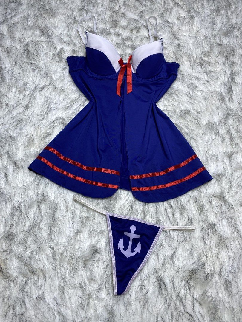 Navy costume lingerie set (medium) (Category: Undergarments & Loungewear) located in Manila. Submitted by csjlgen (Listing ID 1468106638, Image 2). Description: .