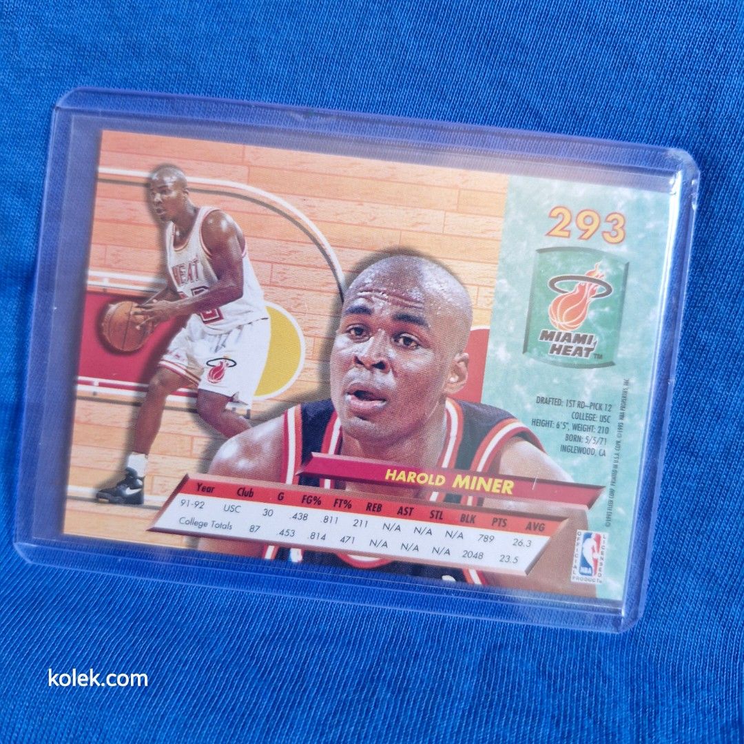 NBA Card Harold Miner with Michael Jordan (Category: Vintage Collectibles) located in San Pedro. Submitted by .kolek.com (Listing ID 1468085958, Image 2). Description: NBA Card (Raw) Good Condition Clean card Sharp edges Smooth Surface What U see is What U Get Sa nakaka appreciate lang MoP: Gcash J&T Courier Pickup or Book any Rider Buyer's book and expense Loc: San Pedro, Laguna 📣WBox 0.2kg.