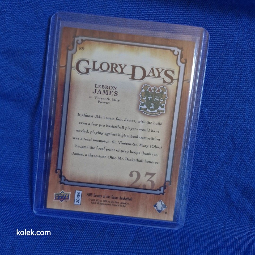 NBA Card Lebron James (Category: Vintage Collectibles) located in San Pedro. Submitted by .kolek.com (Listing ID 1468086418, Image 2). Description: NBA Card (Raw) Good Condition Clean card Sharp edges Smooth Surface What U see is What U Get Sa nakaka appreciate lang MoP: Gcash J&T Courier Pickup or Book any Rider Buyer's book and expense Loc: San Pedro, Laguna 📣WBox 0.2kg.