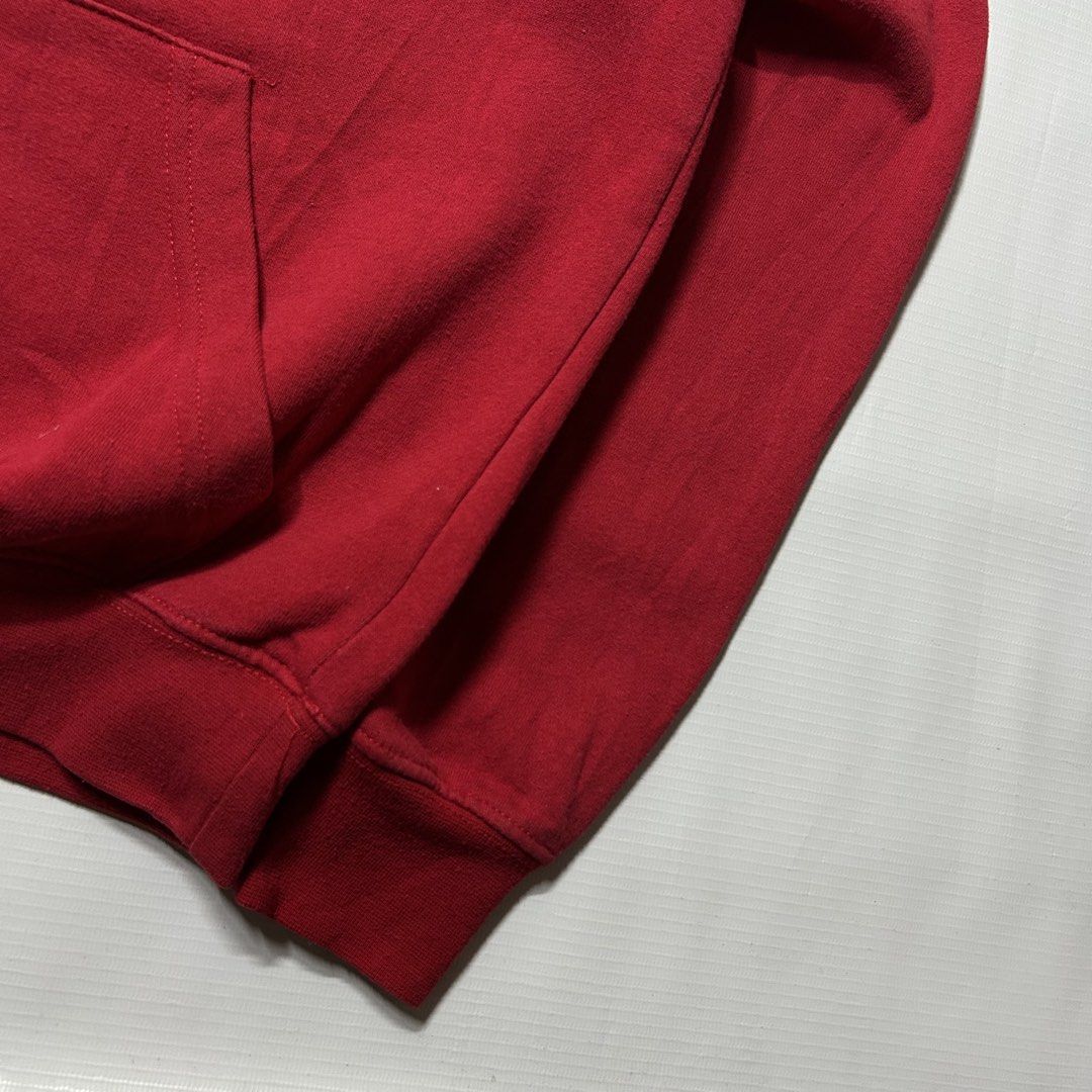 Nebraska Embroidered Hoodie (Category: Hoodies) located in Antipolo. Submitted by wvyfrnds (Listing ID 1468220033, Image 3). Description: Nebraska Embroidered Hoodie Size: M Color: Red Dimensions (Inches): Length: 24.5 Width: 21 Color Rate: 9/10 Issues - Ink stain at the back of hood 395 PLUS SF.