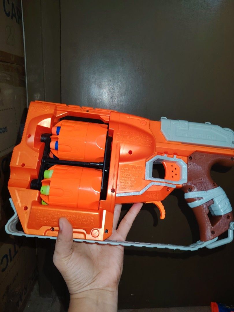 Nerf Zombie Strike Flipfury Blaster (Category: Action & Battle Toys) located in Santiago. Submitted by aceheart0118672 (Listing ID 1468140581, Image 3). Description: have signs of usage in good working condition .