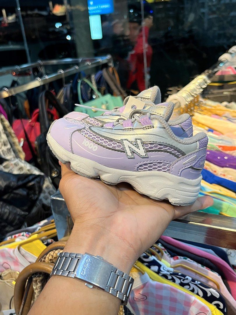 New Balance 1000 Bright Lavender / Light Silver Metallic (Category: Babies & Kids Fashion) located in Butuan. Submitted by jacobfrost (Listing ID 1468200150, Image 3). Description: NB 1000 for kids! 7 us 13.5 cm Excellent condi minor sign of usage.