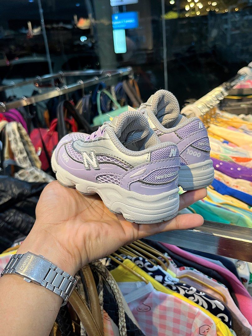 New Balance 1000 Bright Lavender / Light Silver Metallic (Category: Babies & Kids Fashion) located in Butuan. Submitted by jacobfrost (Listing ID 1468200150, Image 2). Description: NB 1000 for kids! 7 us 13.5 cm Excellent condi minor sign of usage.