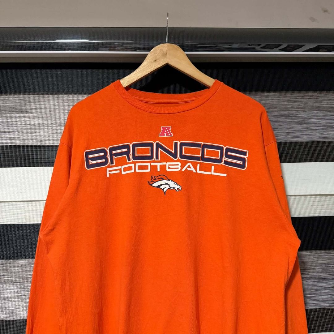 NFL Denver Broncos Longsleeves (Category: Tshirts & Polo Shirts ) located in Muntinlupa City. Submitted by the1770vtg (Listing ID 1468249400, Image 2). Description: NFL Denver Broncos Longsleeves Size: Large Dimes: width 22 | length 28 Rate: Excellent condition 550PHP + shipping fee.