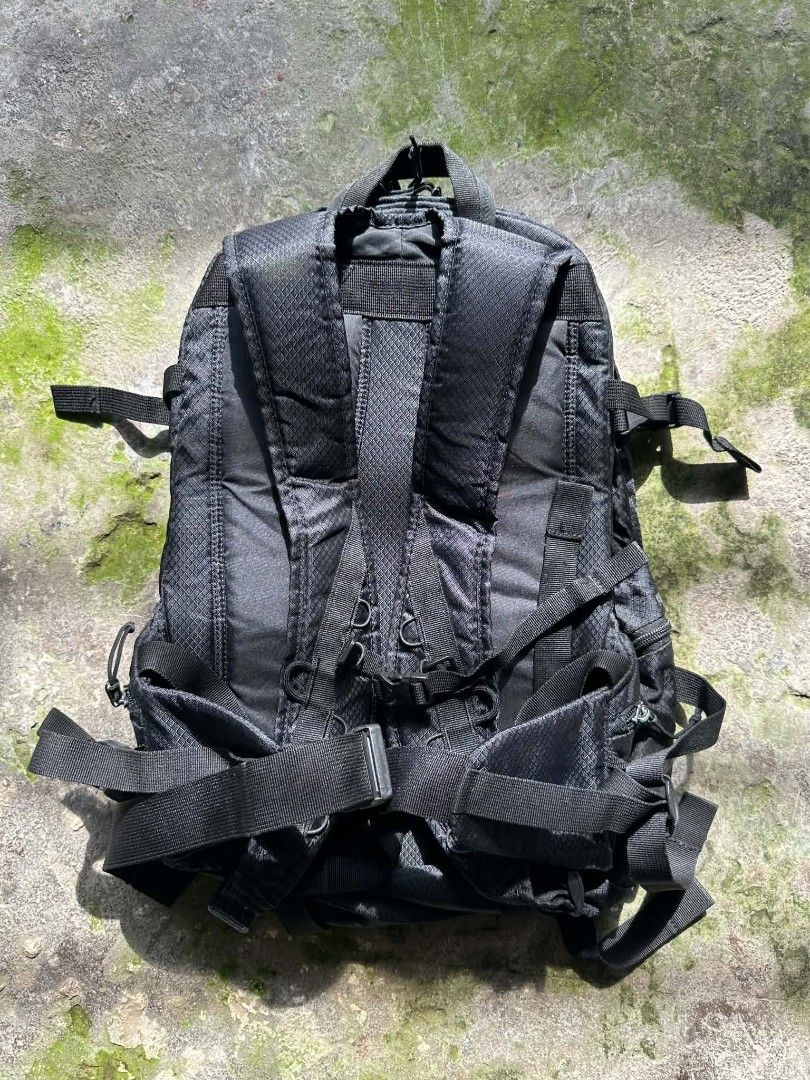 Nike ACG Backpack (Category: Backpacks) located in Tanza. Submitted by sekaarnda (Listing ID 1468073004, Image 2). Description: Modern Nike ACG backpack Cordura Fabric material Multiple compartments, buckles for chest and waist support, perfect for hiking and daily use All zippers working and pullers are complete Price only shipping fee not included Direct message for inquiries.