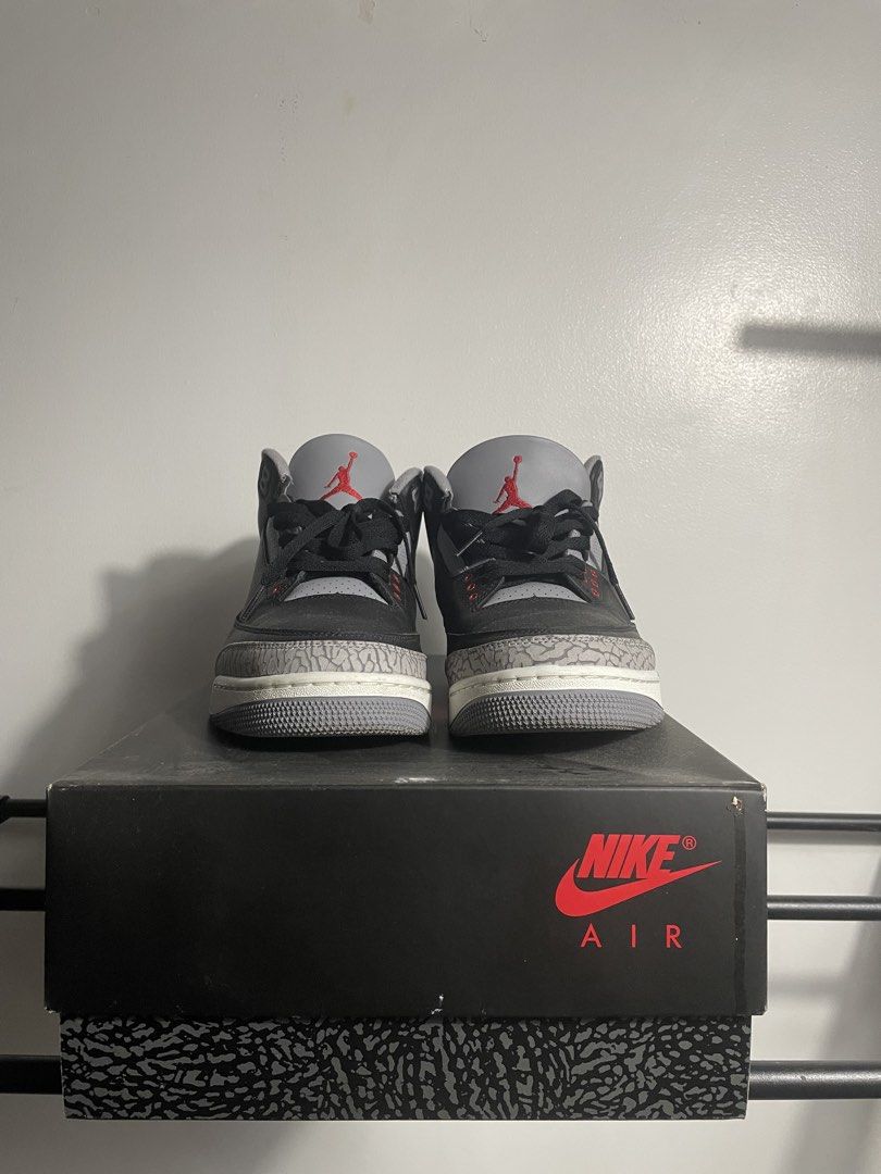 Nike Air Jordan 3 retros (Category: Casual Shoes) located in Rizal. Submitted by akoheats (Listing ID 1468188680, Image 2). Description: Excellent Condition ✨ Issue: Worn Once With Box✅ Size: 10.5US Issue:None! Authentic✅ Great Condition ✨ ❗️Check the item carefully before purchasing ❗️No returns or exchanges after purchase.