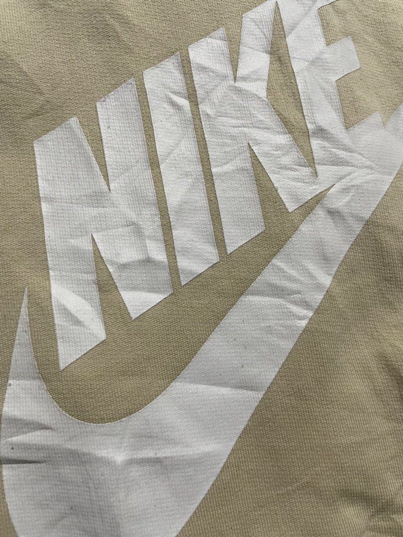 Nike Alumni Sweatshort - Cream (Category: Shorts) located in Taguig. Submitted by sellnbustle (Listing ID 1468163779, Image 3). Description: Nike Alumni Sweatshort - Cream Size Large 32-34 waist 20” length Good condition Minimal signs of usage With 1 pinhole the back .