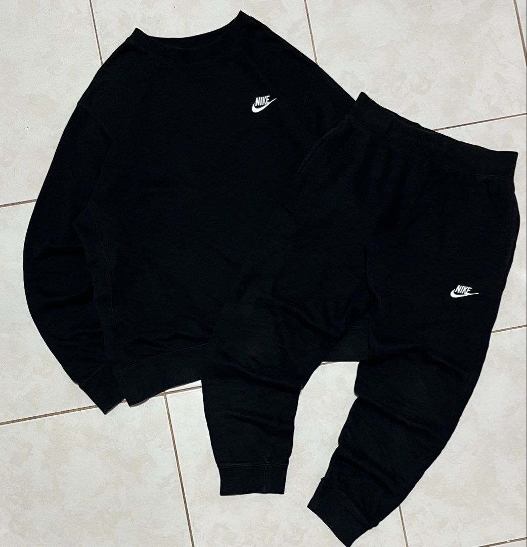 NIKE OVERALL CREWNECK & PANTS (Category: Coats, Jackets and Outerwear) located in Cavite. Submitted by drip_syndicate (Listing ID 1468206466, Image 2). Description: CREWNECK SIZE XL WIDTH-24 LENGHT-27 CONDITION: 9.5/10 COLOR RATE: 9.5/10 NO ISSUE PANTS SIZE LARGE WAISTLINE-30-34 (stretchable) LENGHT-35 CONDITION: 9.5/10 COLOR RATE: 9.5/10 NO ISSUE .