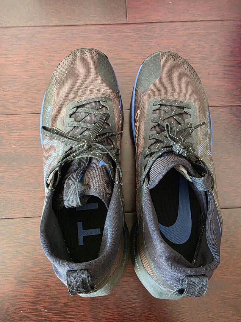 Nike React Pegasus Trail 4 Gore-Tex – Brown/Blue/Black (Category: Sneakers) located in Makati City. Submitted by kaisabb (Listing ID 1468139231, Image 2). Description: .