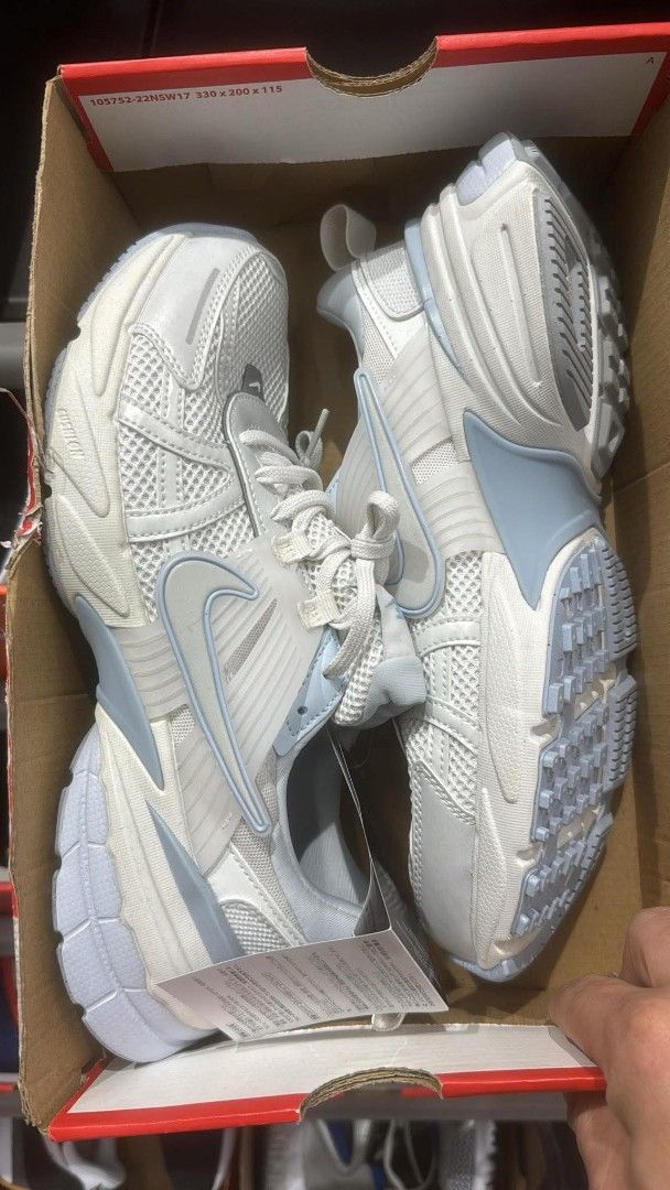 Nike V2K Run Platinum Tint (Category: Sneakers) located in Pasig City. Submitted by bolddeer_2ab1c6 (Listing ID 1468227081, Image 1). Description: - Model: Nike V2K Run - Colorway: Platinum Tint - Size: Women's US 10 / Men's US 8.5 - Condition: Brand new with original Nike shoebox - Features: Chunky retro design, mixed mesh and synthetic overlays, highly cushioned sole for all-day comfort - Mode of transaction: shipping available (message for det