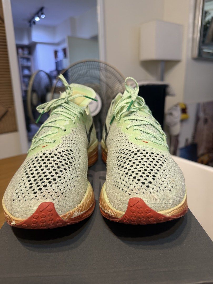 Nike Vaporfly 3 Eluid Kipchoge (Category: Casual Shoes) located in Quezon City. Submitted by callmeo (Listing ID 1468065189, Image 2). Description: 🏃🔥 NIKE VAPORFLY 3 – ELIUD KIPCHOGE EDITION 💰 Price: ₱2,500 FIXED 📏 Size: US 8.5 🏁 Mileage: Less than 40 KM Still has plenty of life left. RFS: too many running shoes. 😅 📌 Condition: Used, with visible wear on the midsole. Please check the actual photos for the condition. 📍 Pickup: Orabella, 2