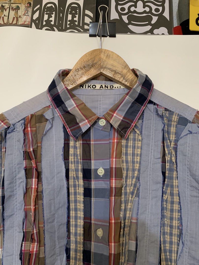 NIKO AND... PATCHWORK SHIRT (Category: Formal Shirts) located in Bulacan. Submitted by ridersthrift_ph (Listing ID 1468077749, Image 2). Description: Authentic In Great Condition W25 x L28 inches No Flaw Gcash Payment Bulacan 📍.