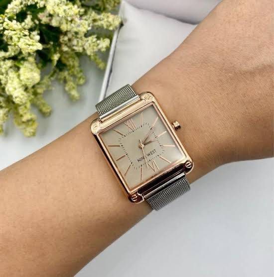 Nine West Sunray Dial Mesh Bracelet Watch (Category: Women's Watches) located in Las Pinas. Submitted by epitome.mnl (Listing ID 1468098843, Image 3). Description: 💎Brand New with tag and box 💎Nine West 💎No Battery 💎Size One 💎SRP 6000 💎All items 100% original 📌MOP GCASH or BDO 📌SF Shouldered by the buyer 📌Lalamove/Grab (via sched) 📌Flash / Gogo Express Provincial 80-240 📌Meetups: Las Pinas/Alabang/Laguna via schedule.