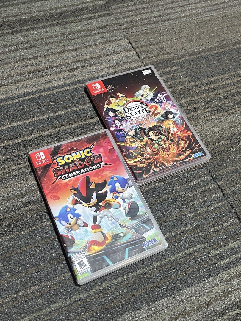 Nintendo Switch physical game cartridges bundle assortment (Category: Nintendo) located in Manila. Submitted by yurimahboy (Listing ID 1468166593, Image 2). Description: - Nintendo Switch game cases available (Game cartridges not included/Cases only) - Titles include: GTA The Trilogy, Naruto Storm Connections, Sonic x Shadow Generations, Demon Slayer, Pokémon Legends Z-A, and Pokémon Sword - Condition: Clean, well-maintained, and in great shape -